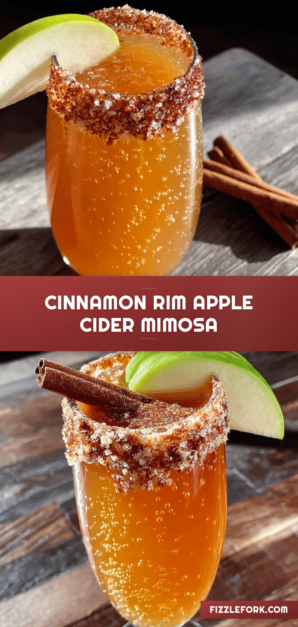 cinnamon apple cider mimosa recipe