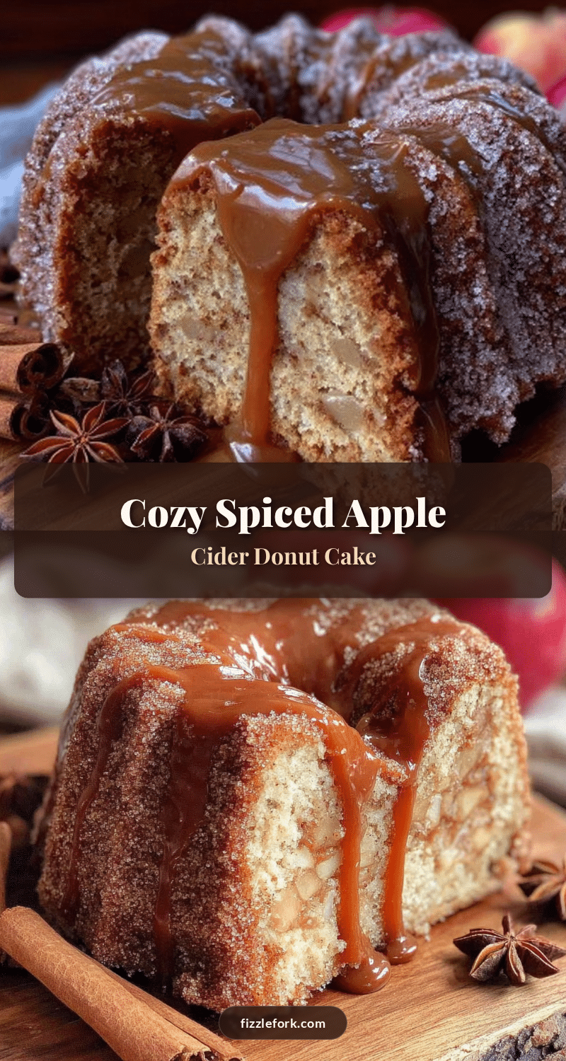 Cozy Spiced Apple Cider Donut Cake recipe