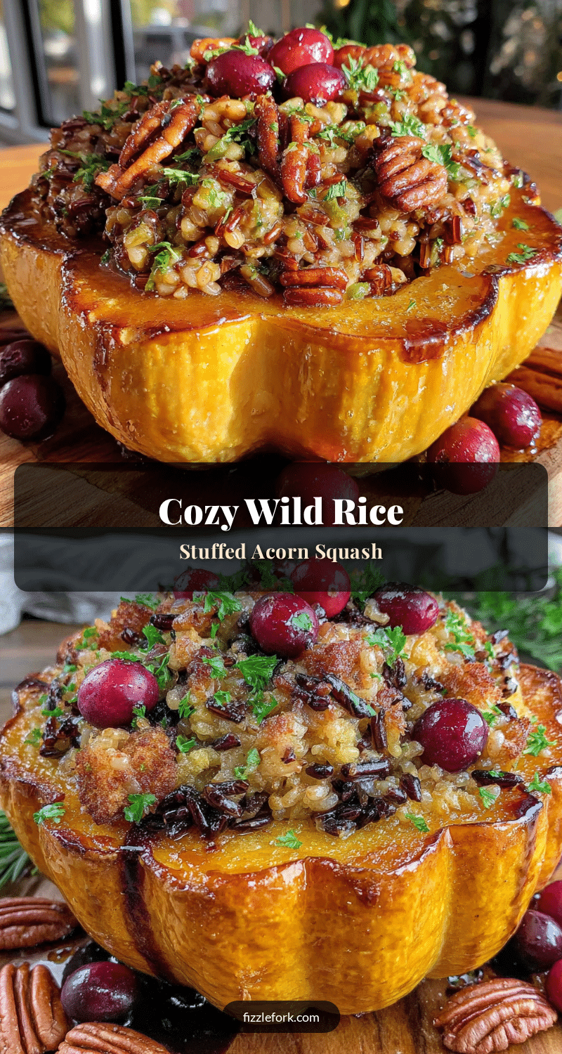 cozy wild rice stuffed acorn squash recipe