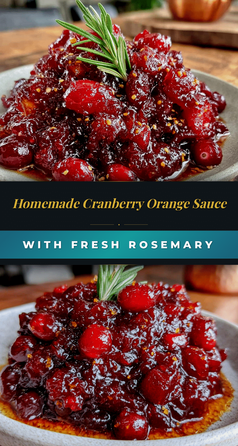 cranberry orange sauce with rosemary recipe