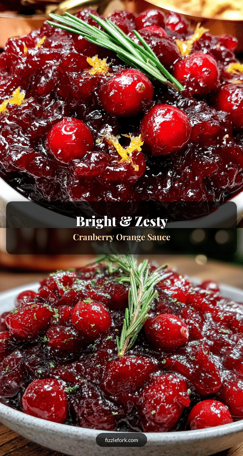 cranberry orange sauce with rosemary recipe