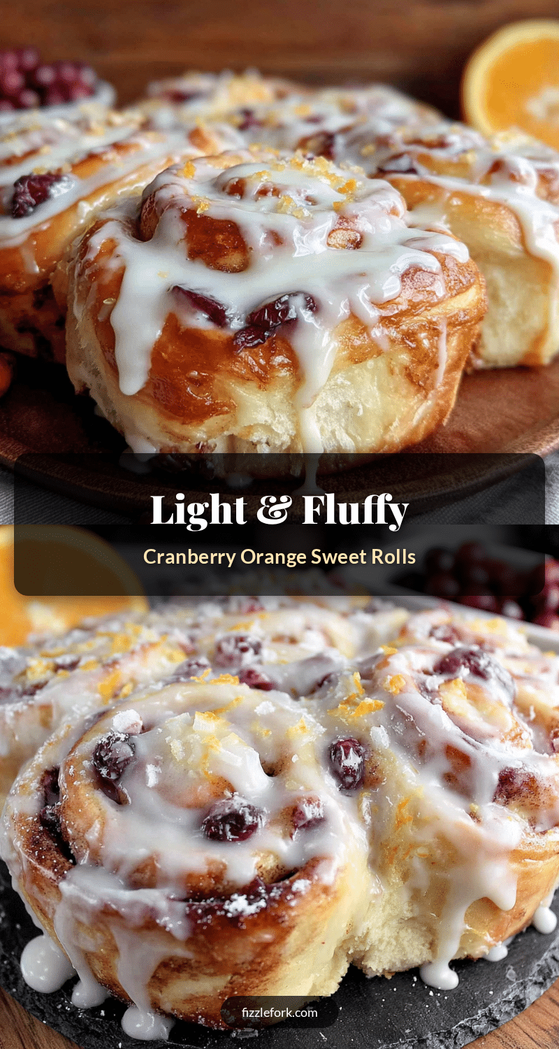 cranberry orange sweet rolls recipe