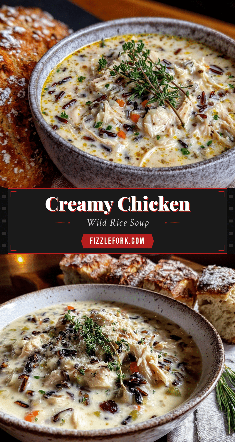 creamy crockpot chicken and wild rice soup recipe