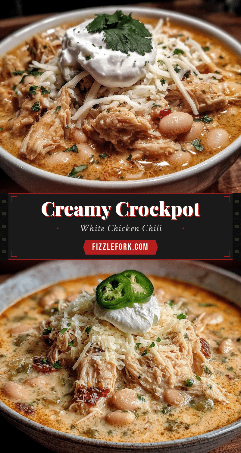 creamy crockpot white chicken chili recipe