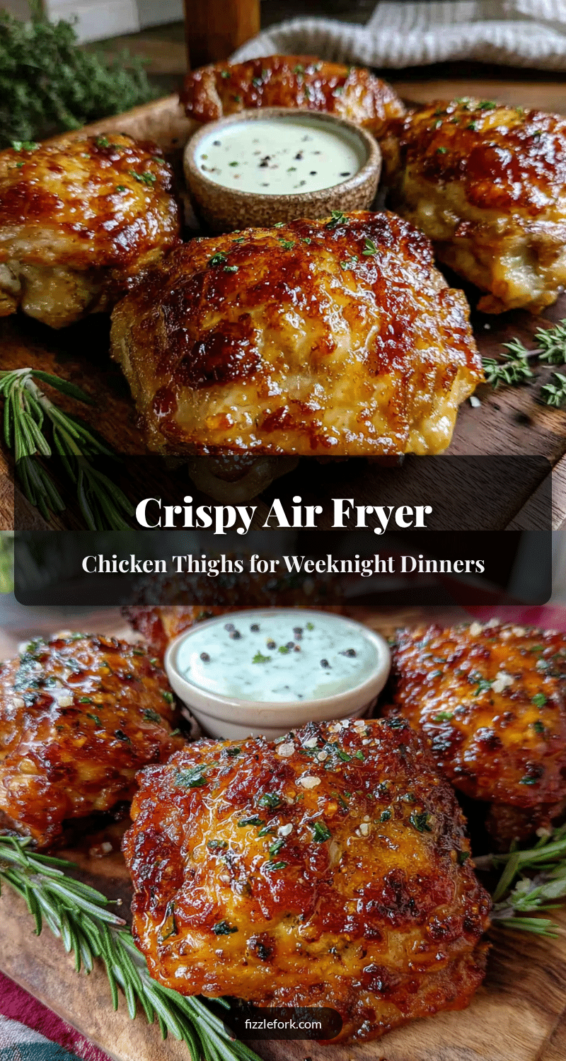 crispy air fryer chicken thighs recipe