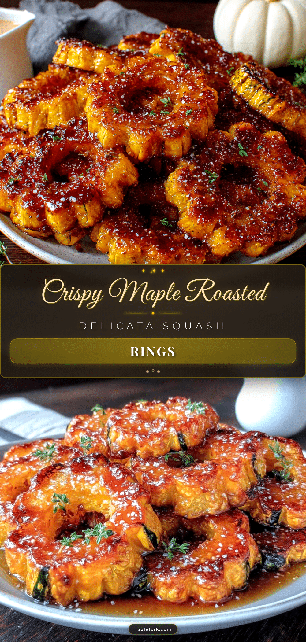 crispy maple roasted delicata squash rings recipe