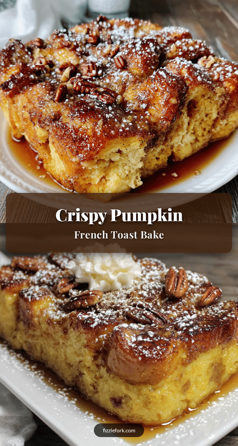 crispy pumpkin french toast bake recipe