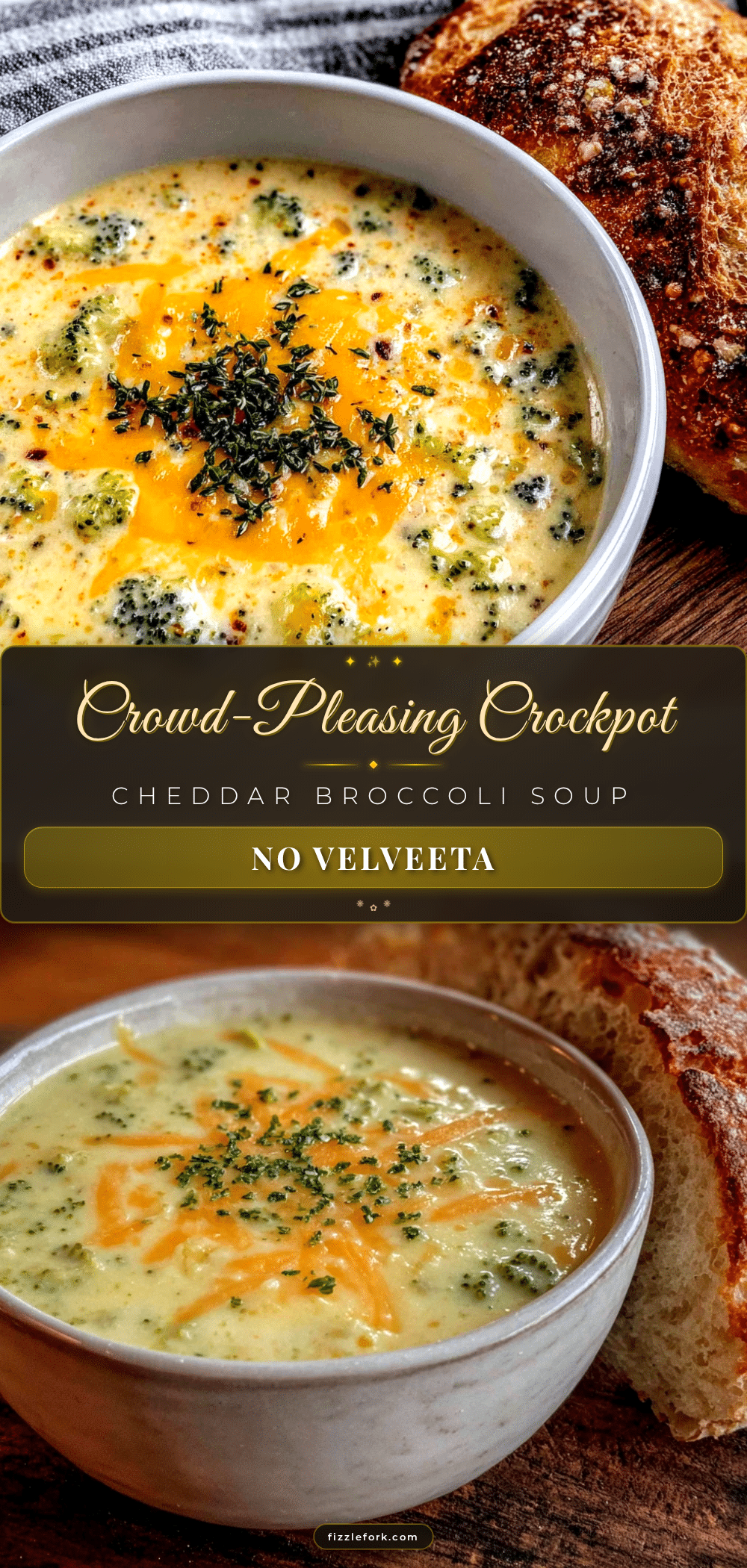 crockpot cheddar broccoli soup recipe