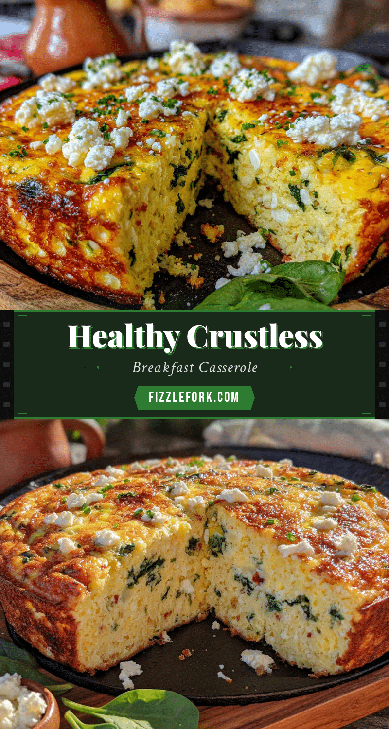crustless breakfast casserole recipe