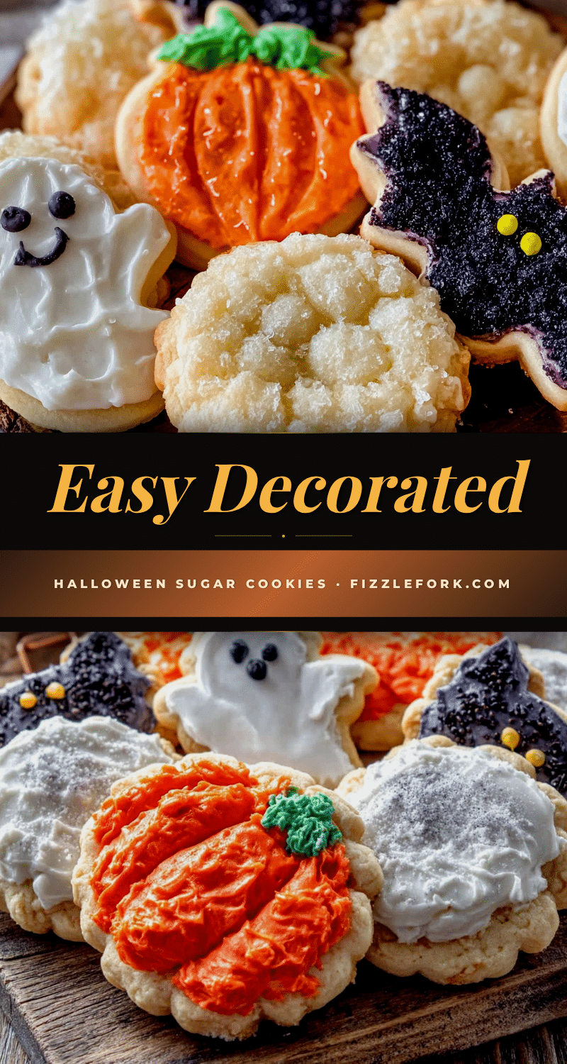 easy decorated halloween sugar cookies recipe