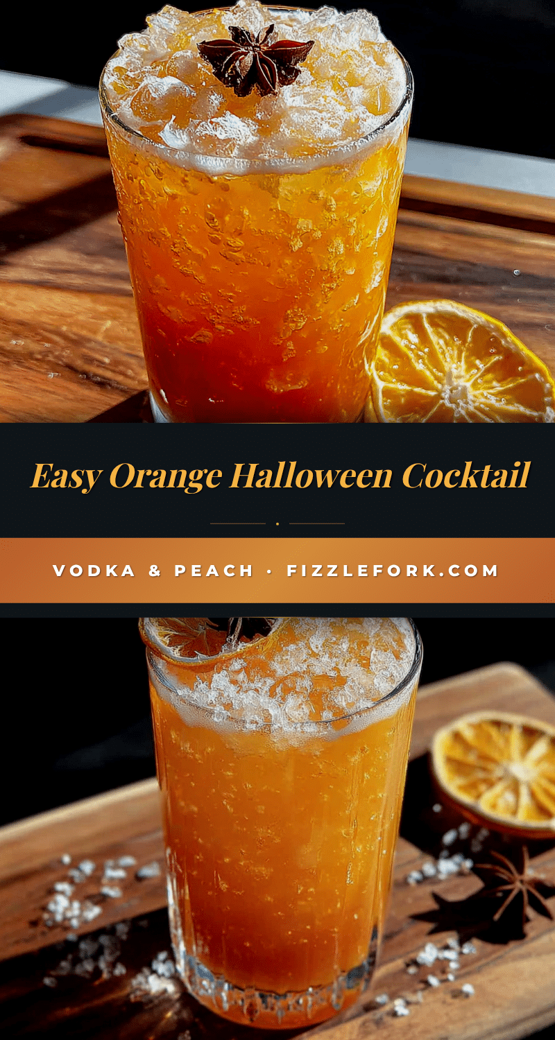 Easy Orange Halloween Cocktail recipe
