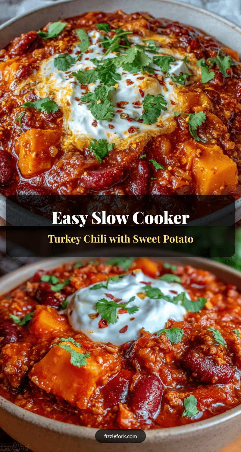 easy slow cooker turkey chili with sweet potato recipe
