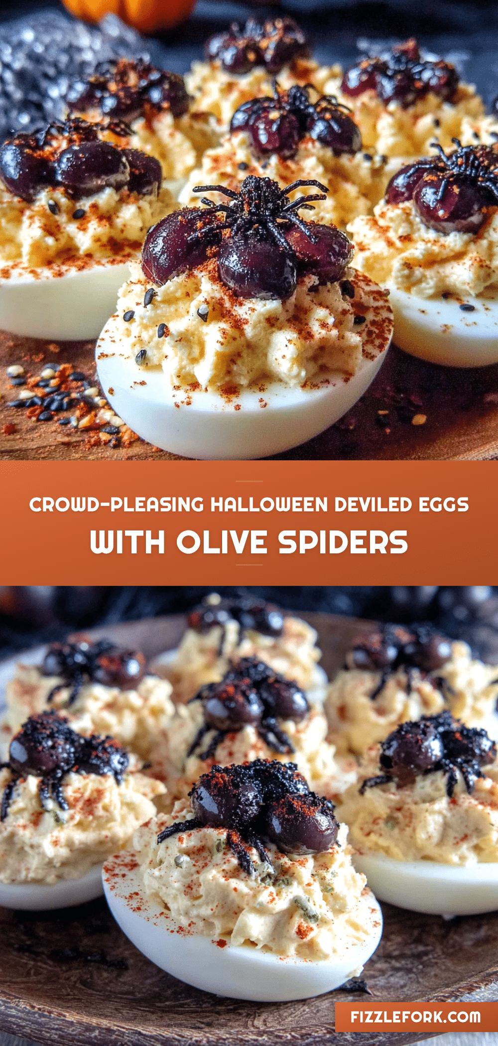 Halloween Deviled Eggs recipe
