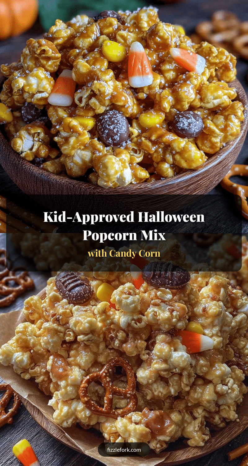 Halloween popcorn mix recipe