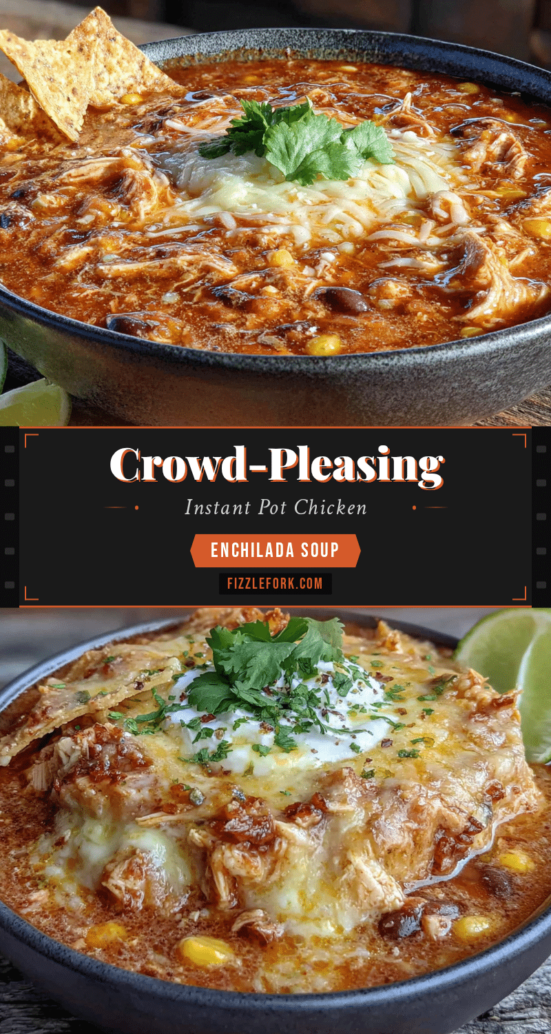 Instant Pot Chicken Enchilada Soup recipe