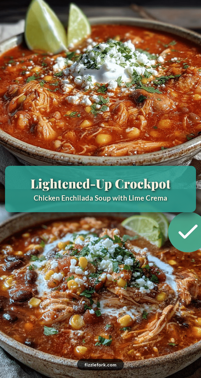 lightened-up crockpot chicken enchilada soup recipe
