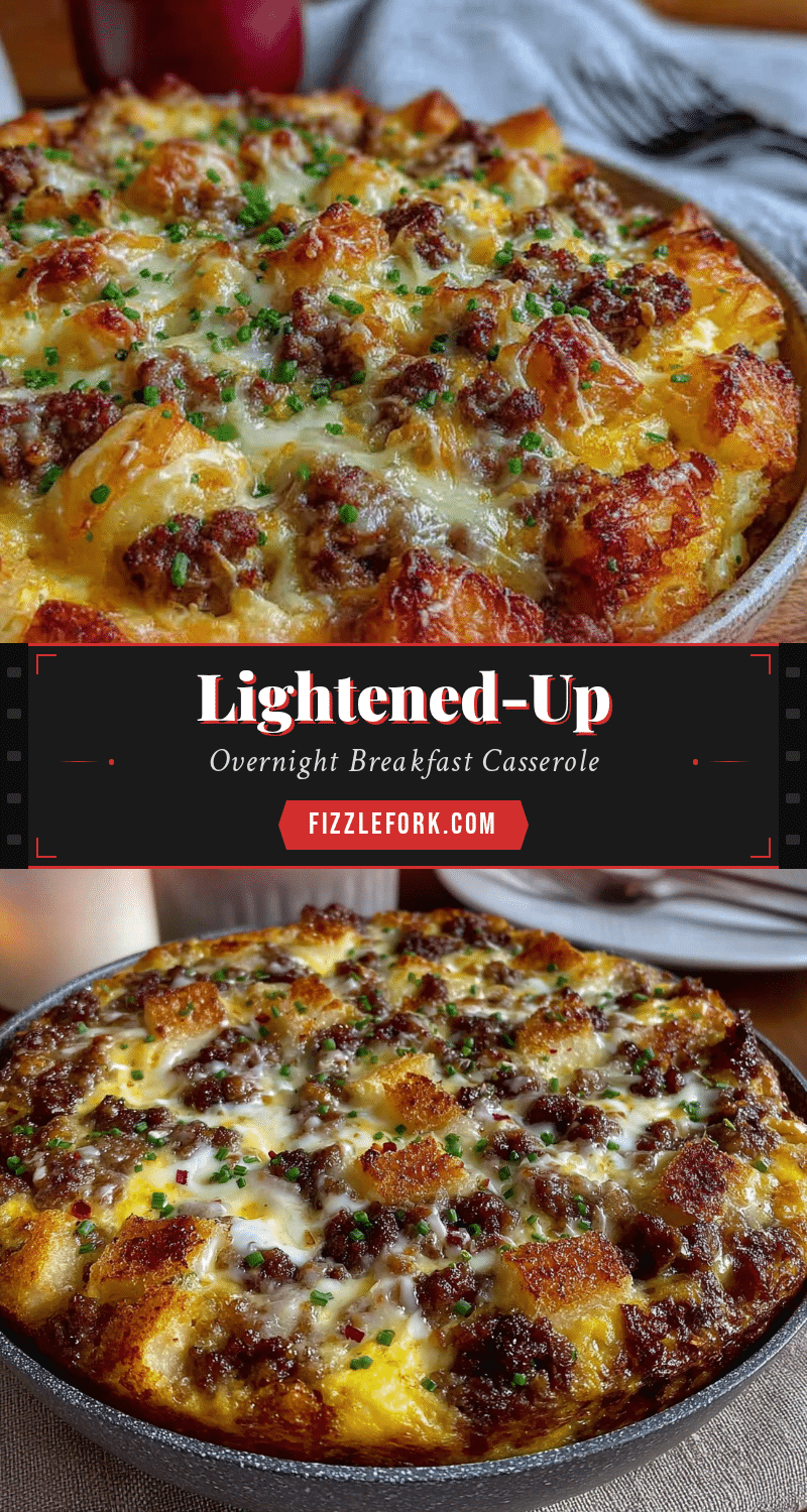 lightened-up overnight breakfast casserole recipe