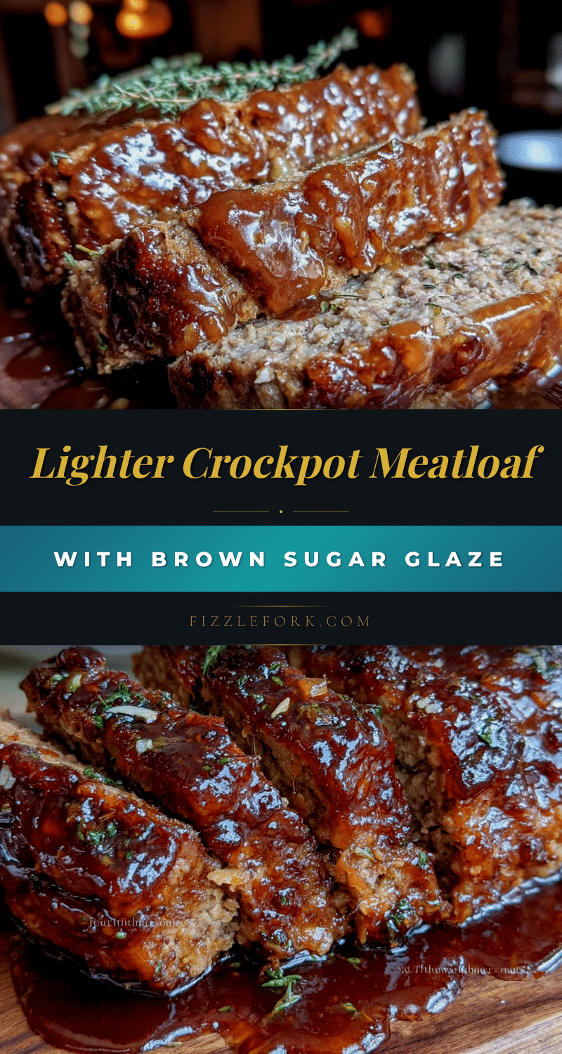 lighter crockpot meatloaf with brown sugar glaze recipe