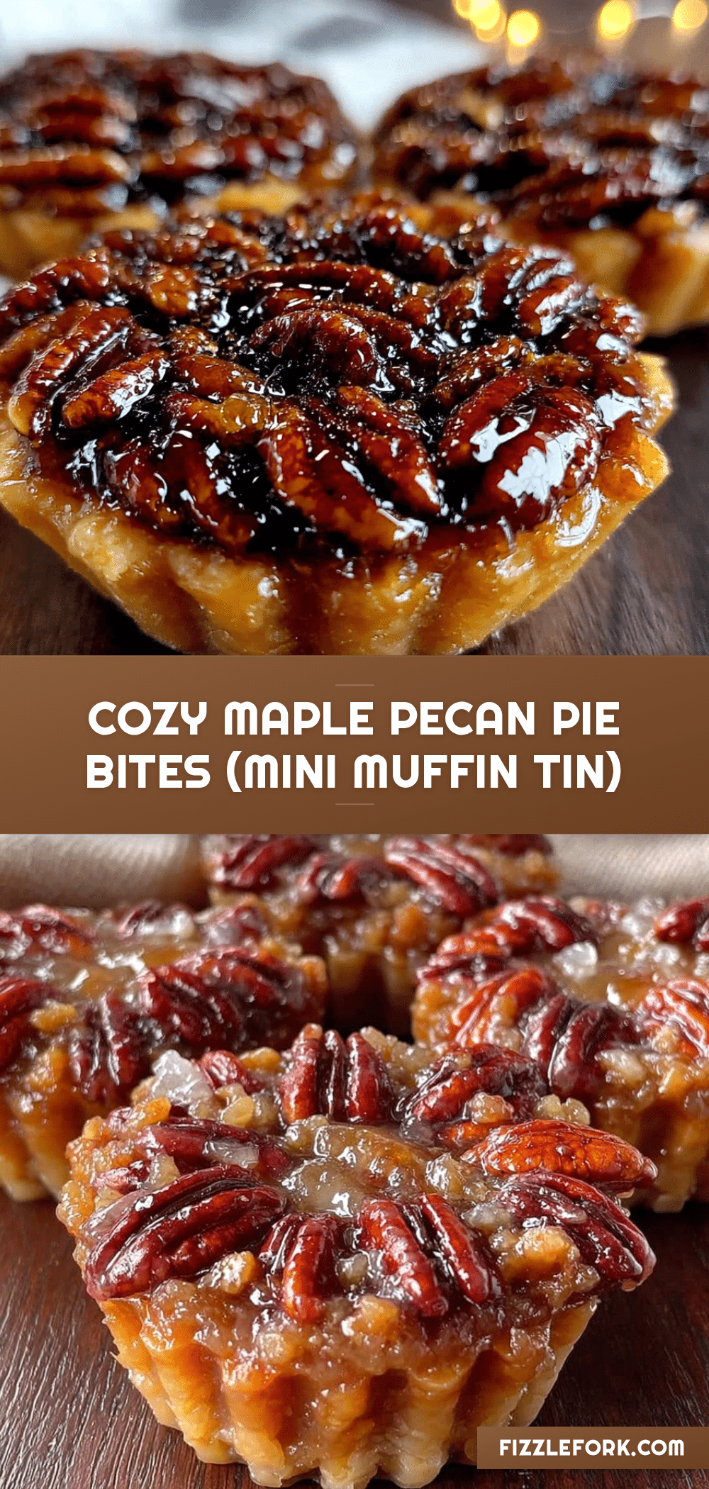 maple pecan pie bites recipe