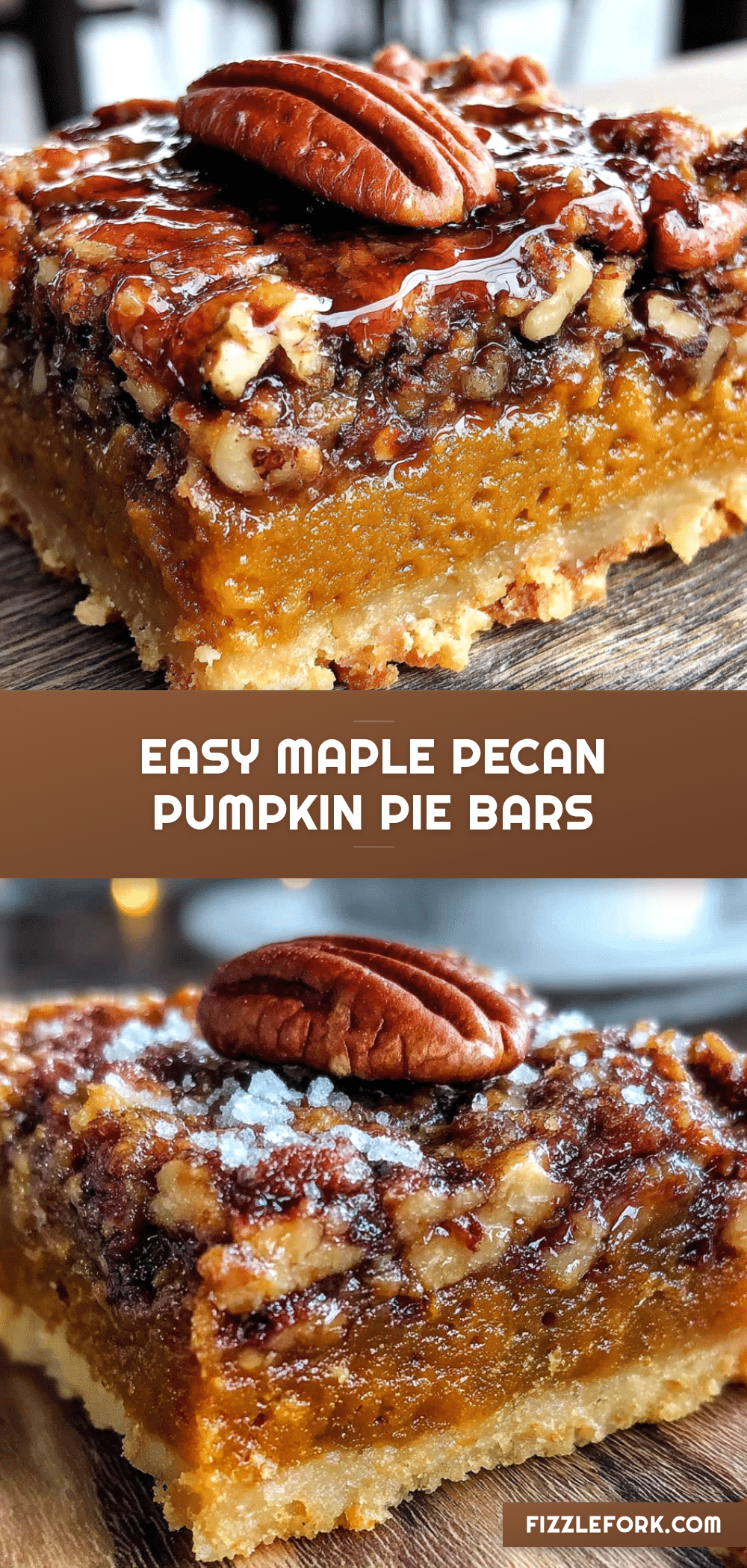 maple pecan pumpkin pie bars recipe