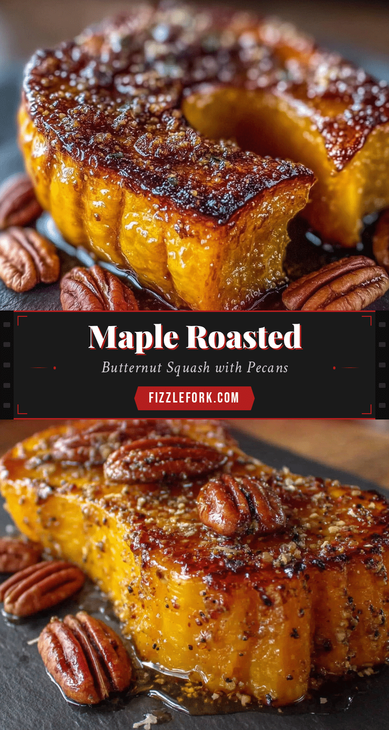 maple roasted butternut squash with pecans recipe