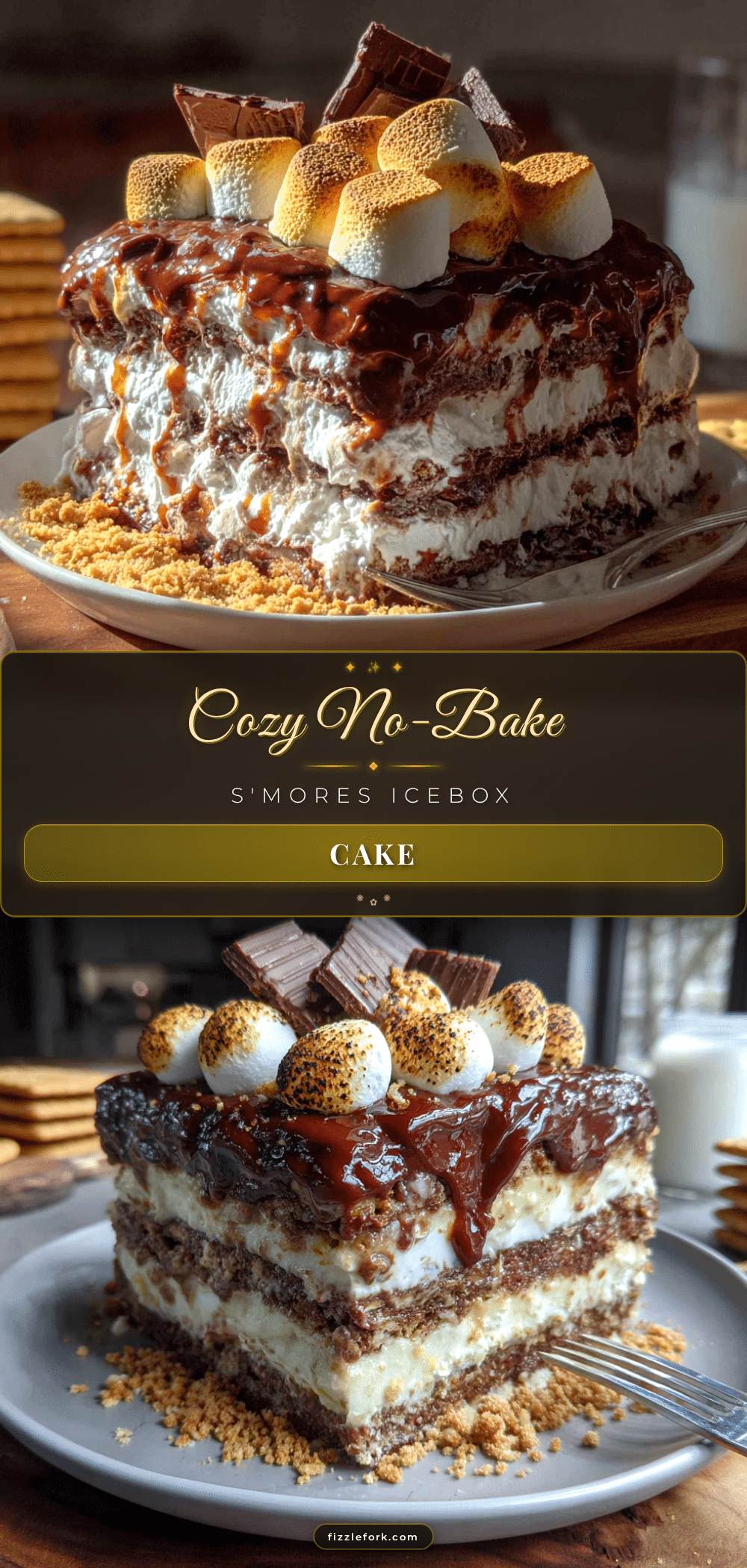 no-bake smores icebox cake recipe