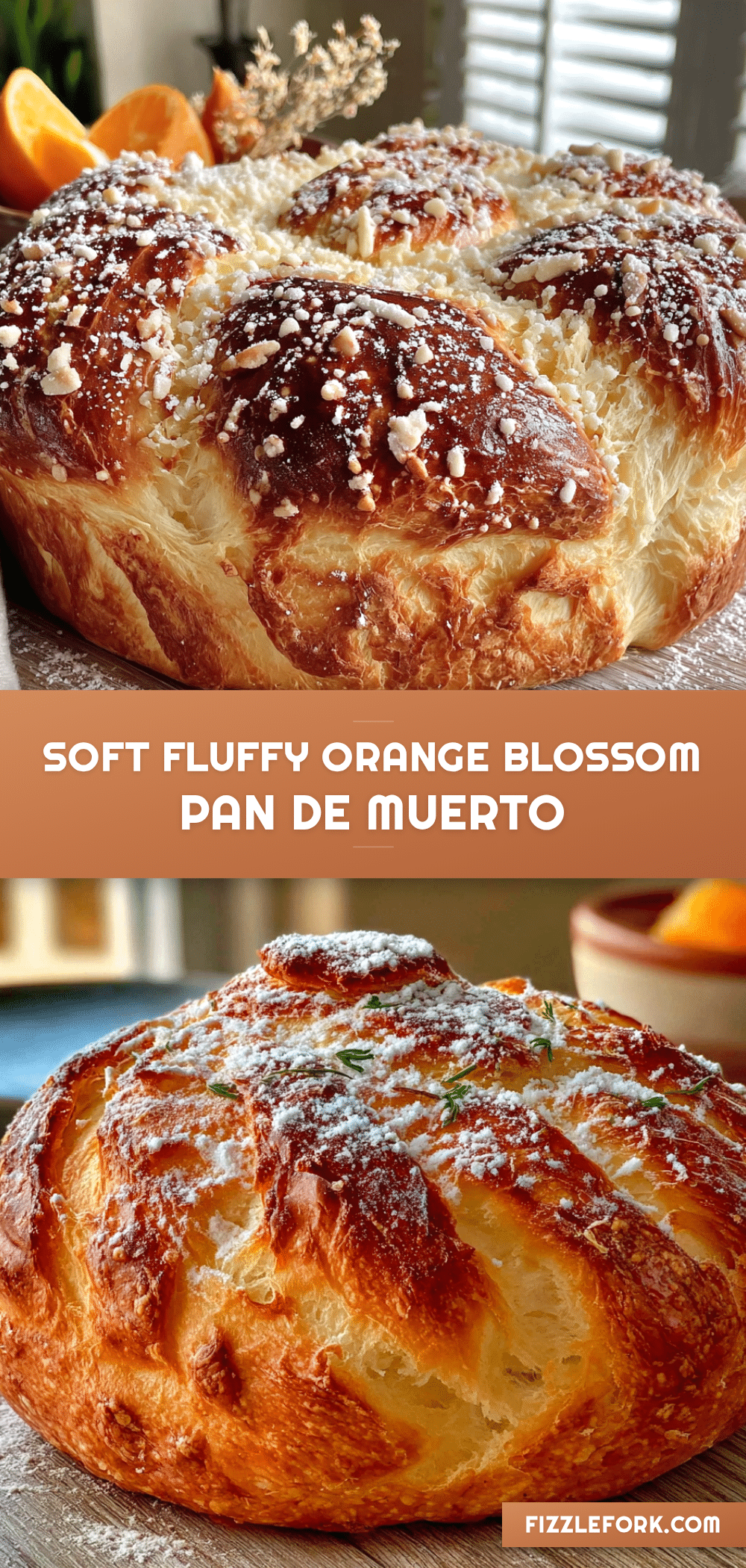 orange blossom pan de muerto recipe