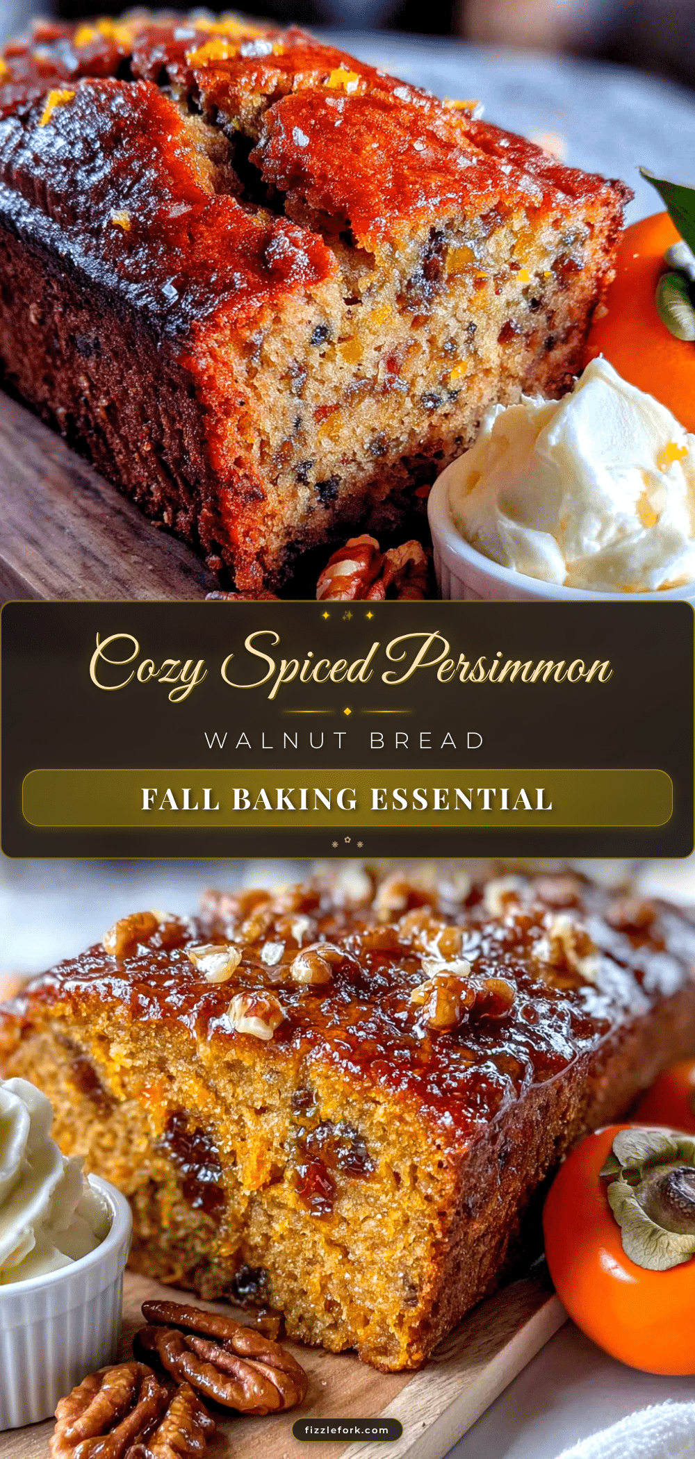 persimmon walnut bread recipe