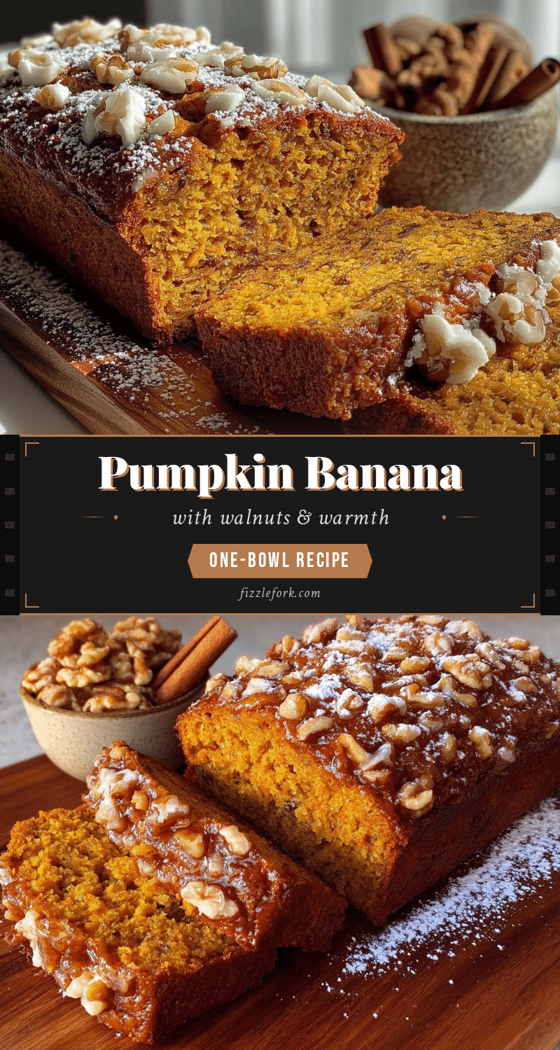 pumpkin banana bread with walnuts recipe