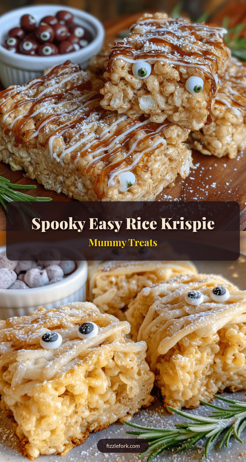 Rice krispie mummy treats recipe