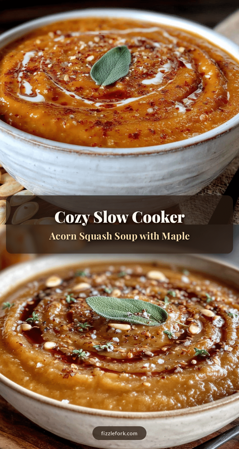 slow cooker acorn squash soup recipe