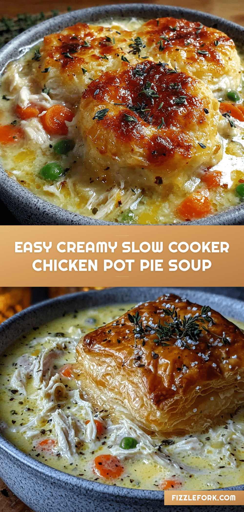 slow cooker chicken pot pie soup recipe