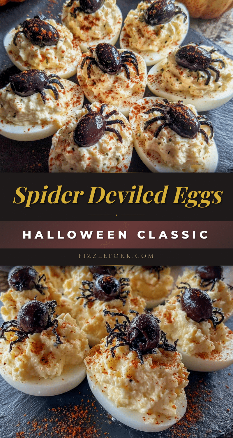 spider deviled eggs recipe