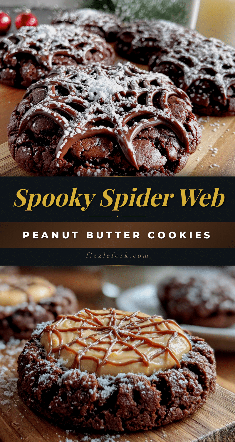 Spider Web Peanut Butter Cookies recipe