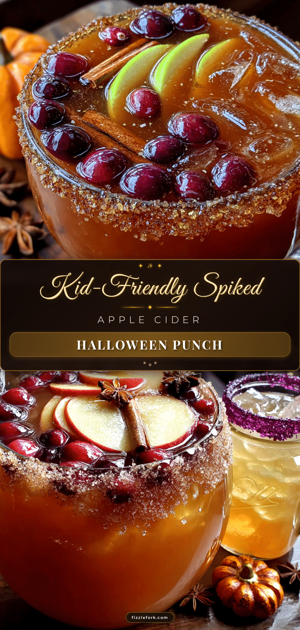 spiked apple cider halloween punch recipe