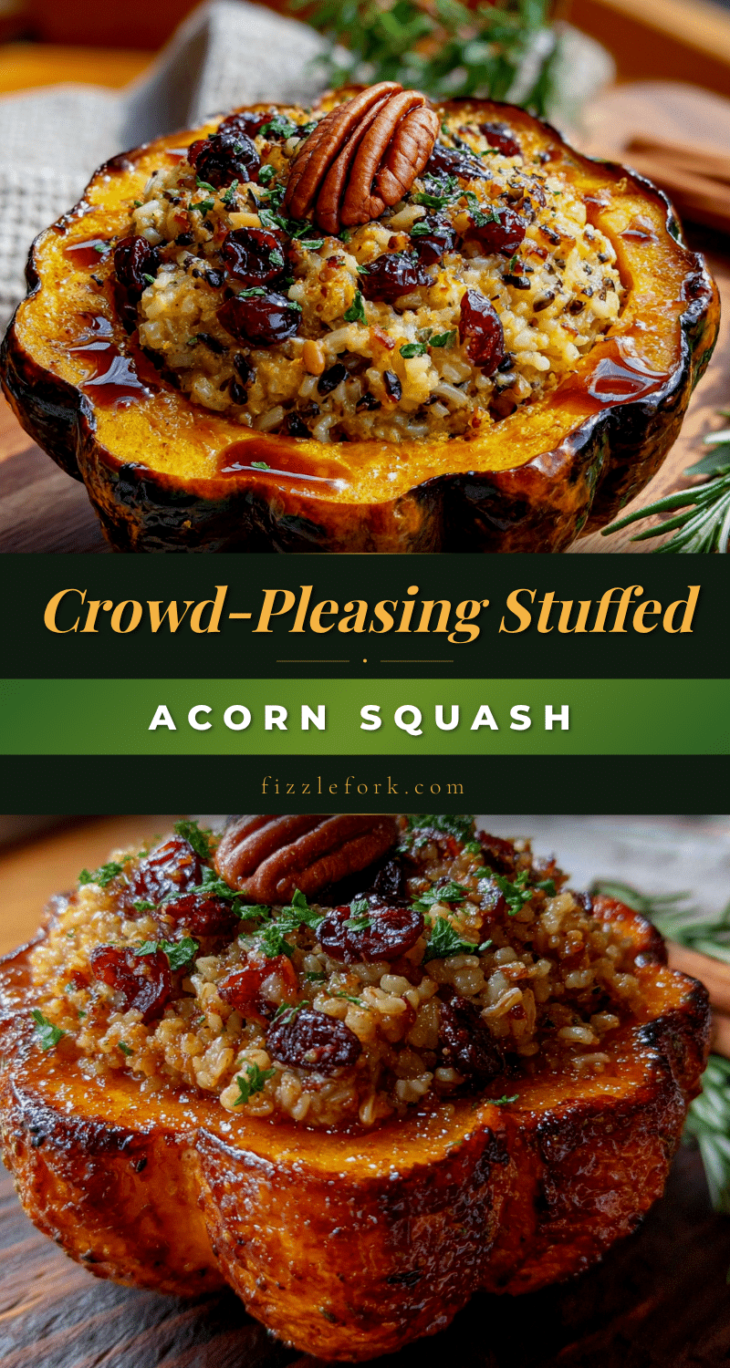 stuffed acorn squash with wild rice recipe