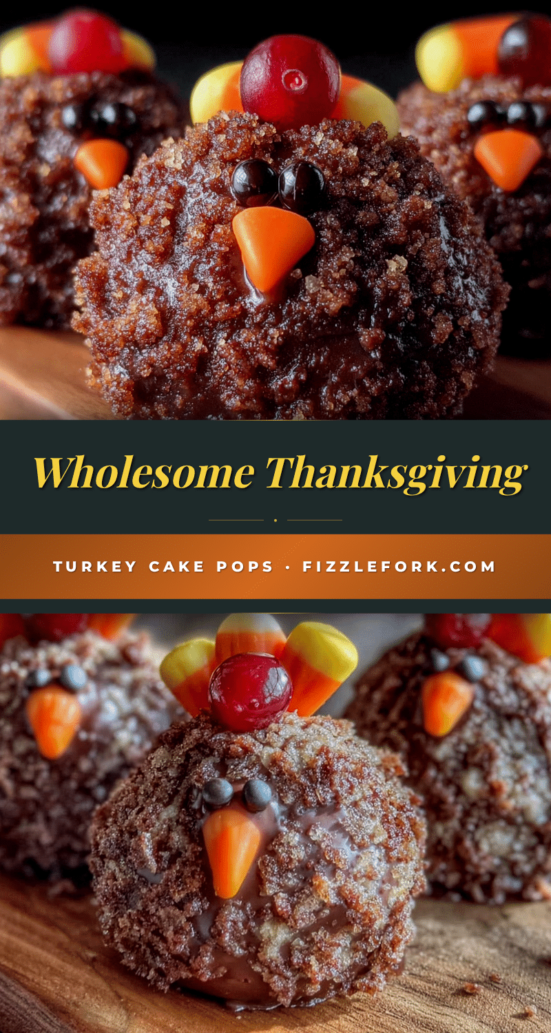 Wholesome Thanksgiving Turkey Cake Pops recipe