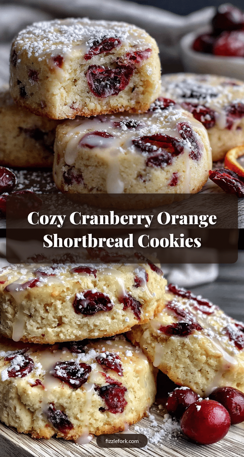 cranberry orange shortbread cookies recipe