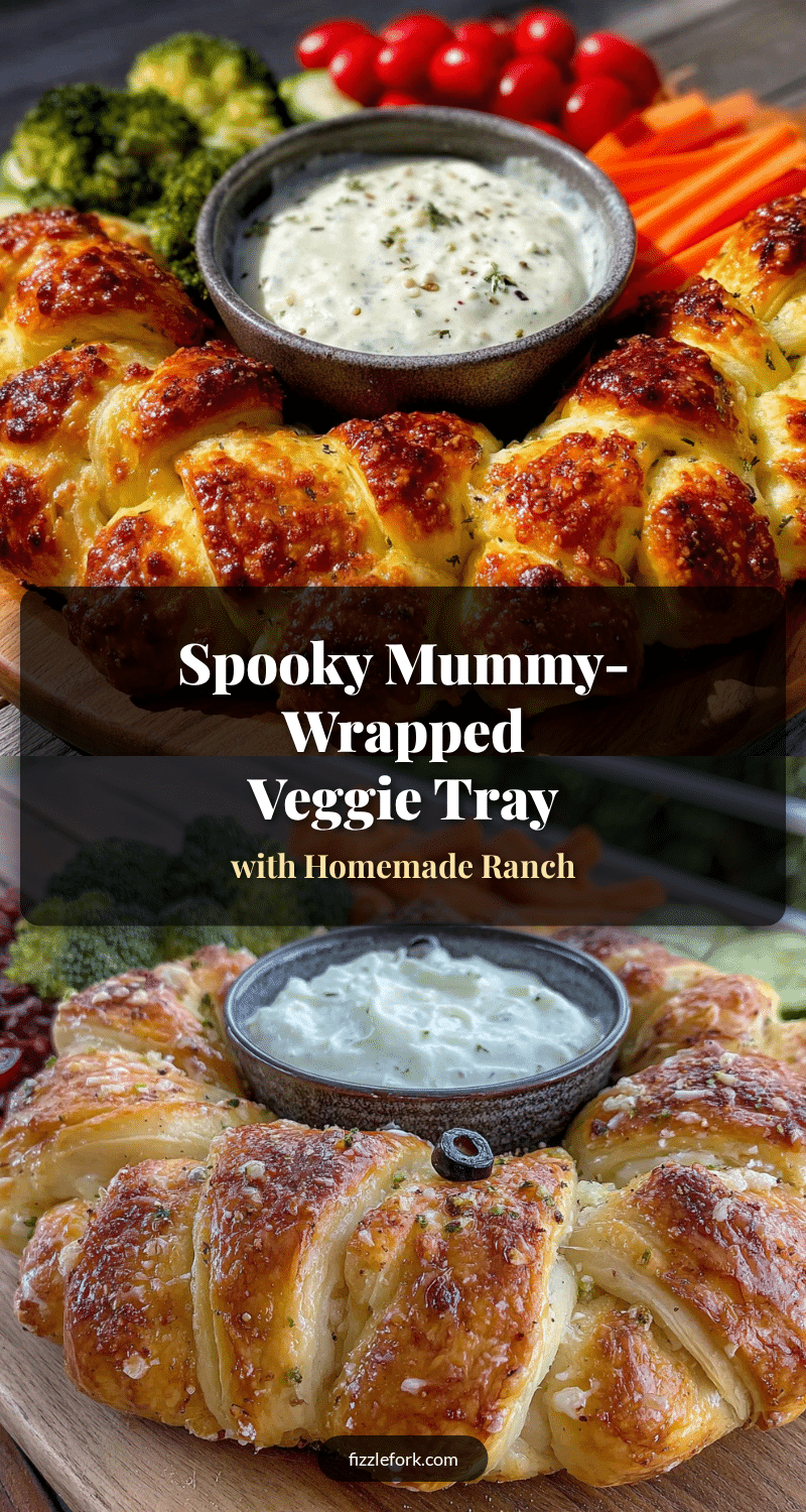 mummy-wrapped veggie tray recipe