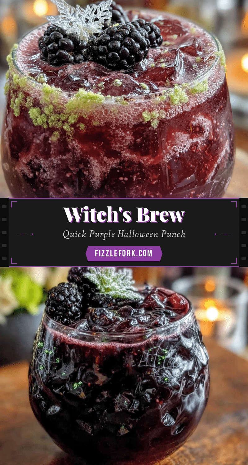 purple witchs brew halloween punch recipe