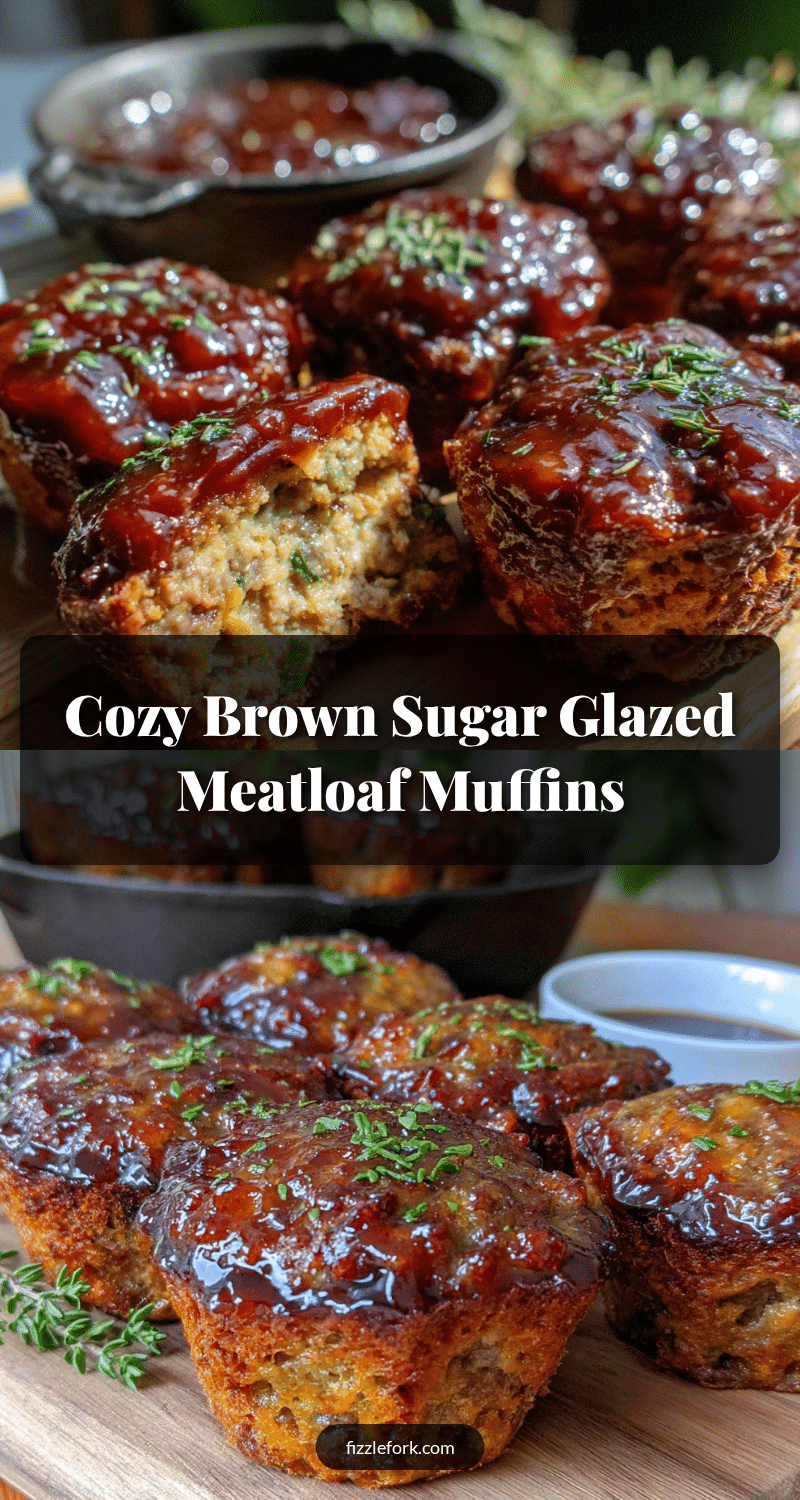 brown sugar glazed meatloaf muffins recipe