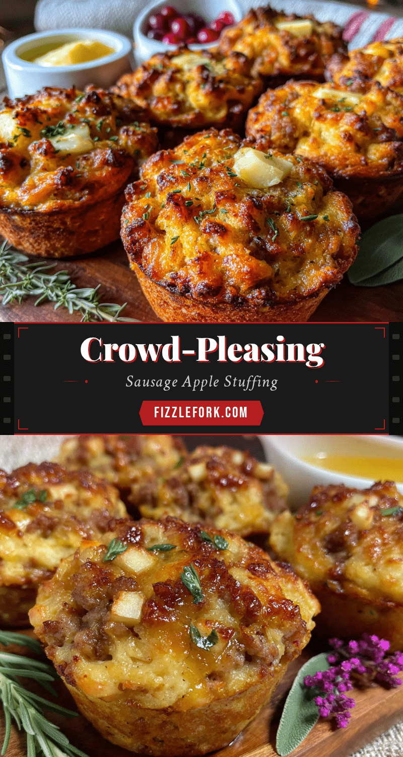 crowd-pleasing sausage apple stuffing muffins recipe